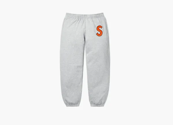 Supreme S Logo Sweatpant  Heather Grey