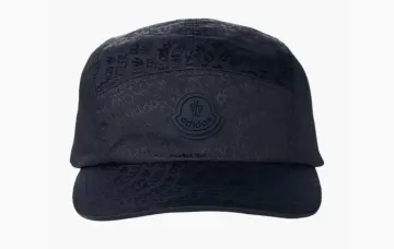 Moncler x Adidas Originals Logo Jacquard Baseballkappe Schwarz