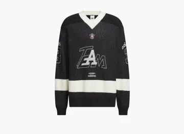 Adidas Team Sweater Black / Cream White