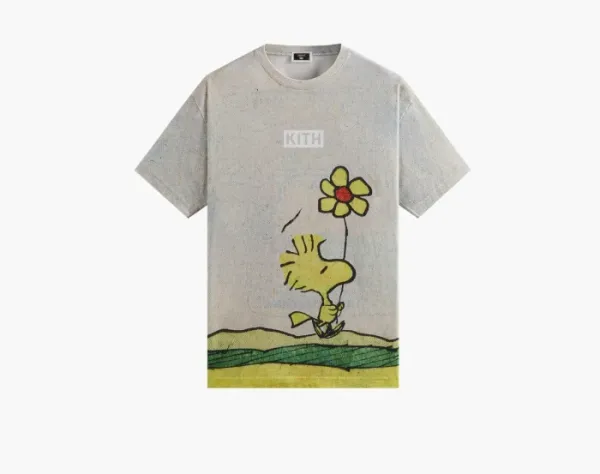 Kith For Peanuts Woodstock Comic Vintage Tee Chalk