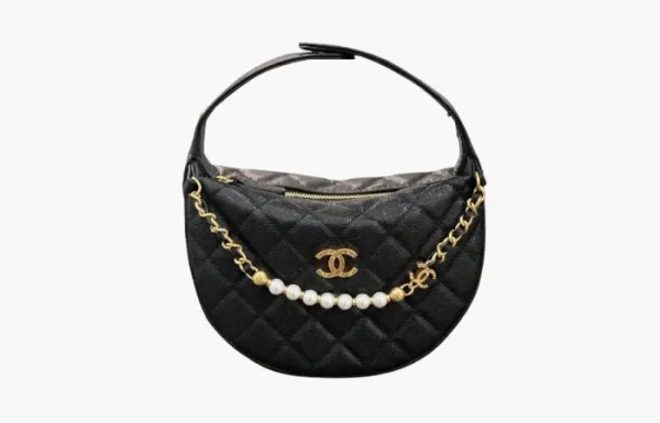 Chanel Pouch Grained Calfskin Black