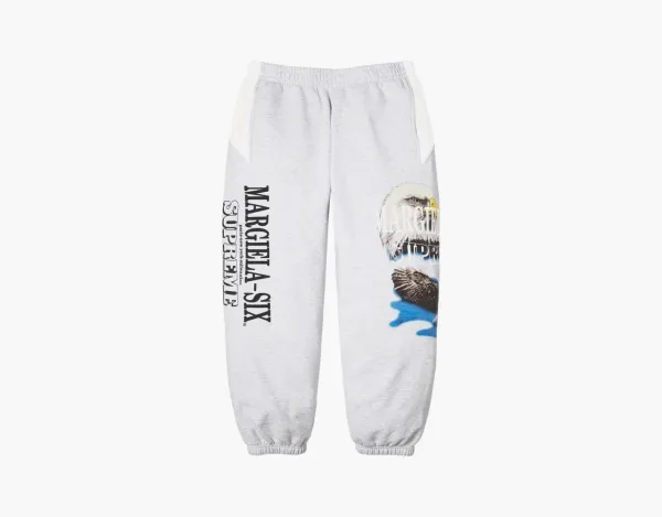 Supreme x MM6 Maison Margiela Eagle Sweatpants Ash Grey
