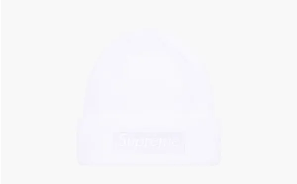 Supreme New Era Box Logo Beanie "White"
