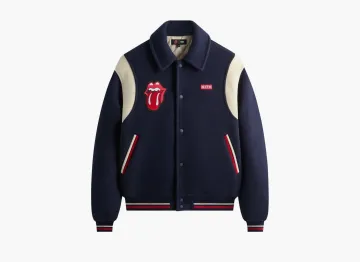 Kith For The Rolling Stones Wool Varsity Jacket Nocturnal