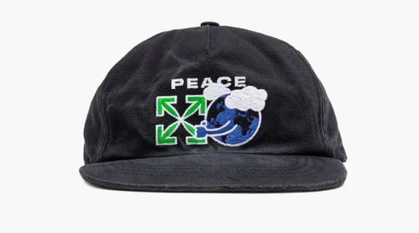 Off-White Peace Worldwide Cap Black