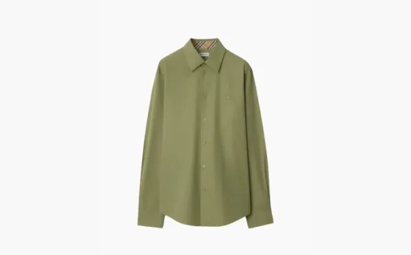 Burberry Men's Button Up Shirts Green