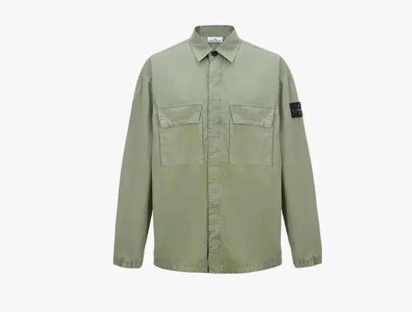 Stone Island Old Treatment Shirt Green