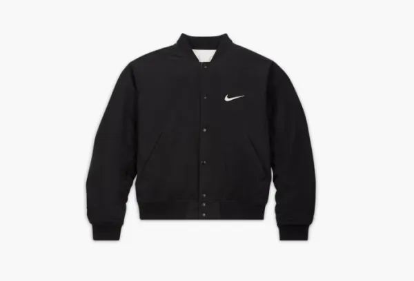 Stussy x Nike Reversible Varsity Jacket Black/Sail