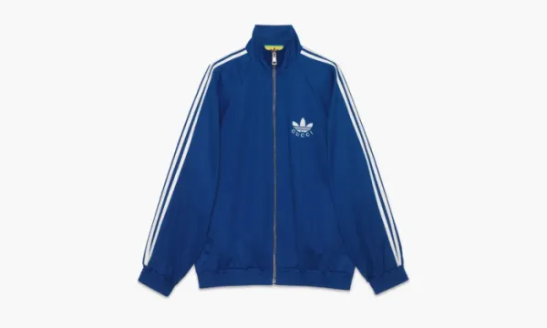Adidas Gucci X Cotton Jersey Zip Jacket Blue