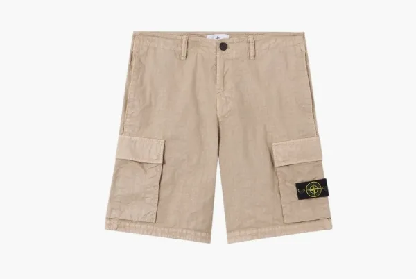Stone Island Organic-Look Nylon Panama-TC Desert