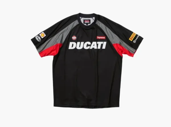 Supreme x Ducati Soccer Jersey Black