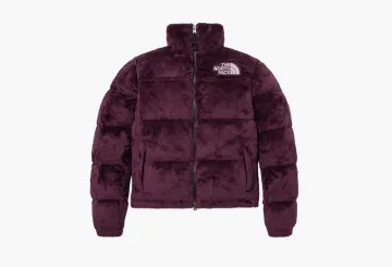 The North Face Versa Velour Nuptse Puffer Jacket Burgundy