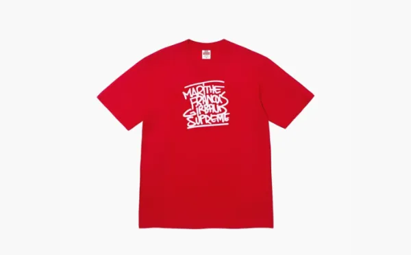 Supreme Marithé François Girbaud Collaboration T Shirts Unisex Red