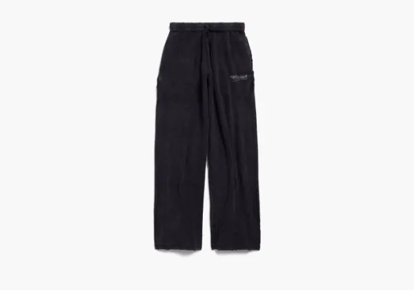 Balenciaga Political Campaign Inside-out Baggy Sweatpants Black/White/Red