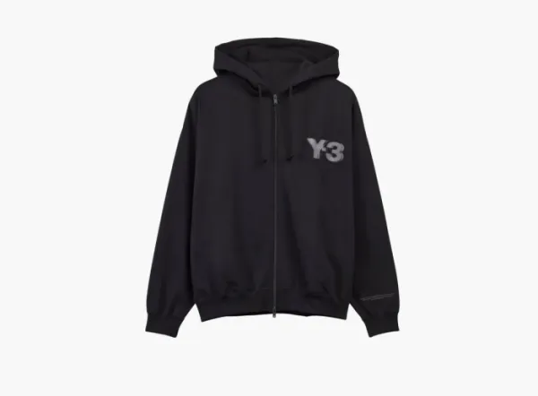 Adidas x Y-3 Logo Zip Hoodie Black