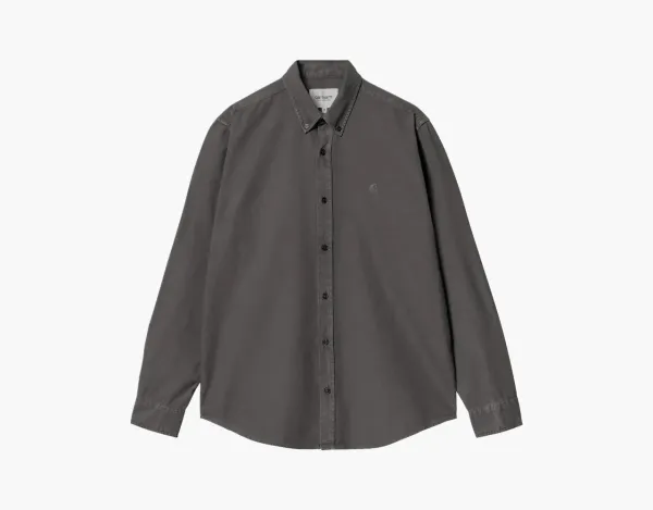 Carhartt WIP Bolton Shirt Charcoal Grey