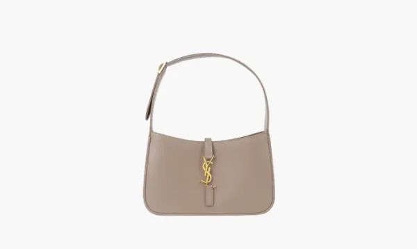 Saint Laurent Le 5 A 7 Monogram Hobo Bag Taupe