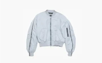 Acne Studios Zip-Up Bomber Jacket Blue