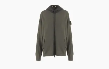 Premiata Hooded Jacket with Zipper Green