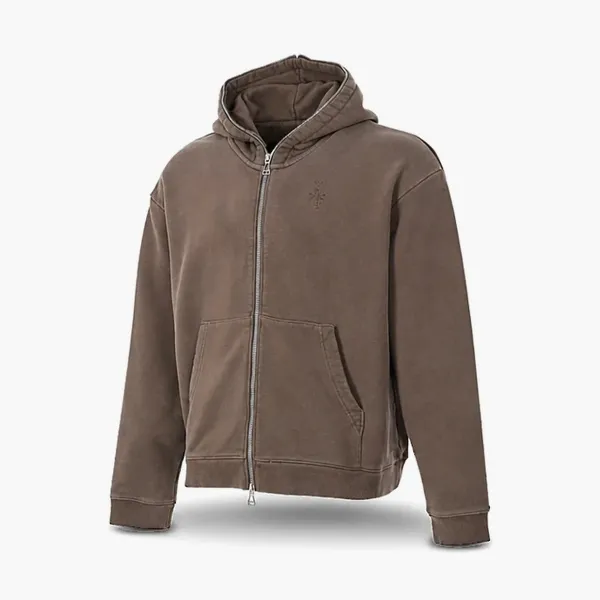 Air Jordan x Travis Scott Full-Zip Hoodie Palomino Brown
