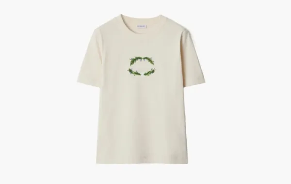 Burberry Thistle Logo Cotton T-shirt  Tundra