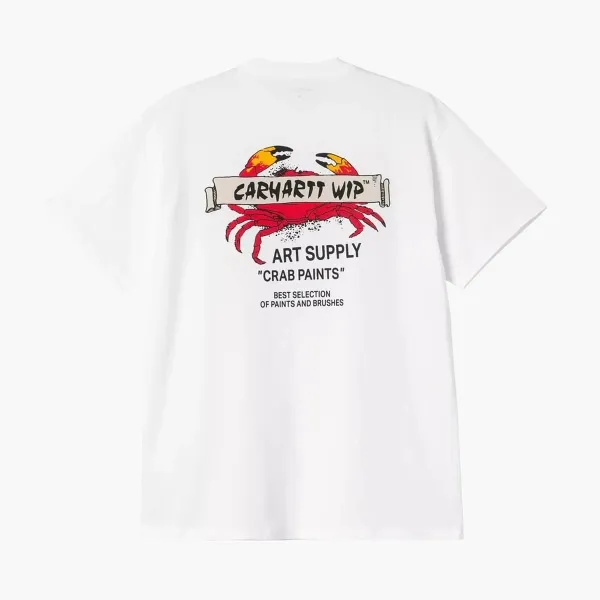 Carhartt WIP Crab Paint Art Supply T-Shirt White