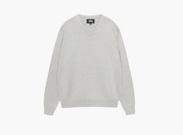 Stussy Handwritten Sweater  Heather Grey