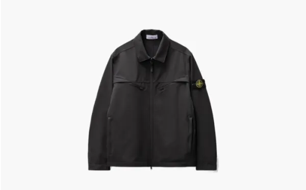 Stone Island Compass Patch Shirt Jacket "Black"
