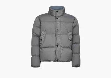 Stone Island Recycled Nylon Reps Down Jacket Grey