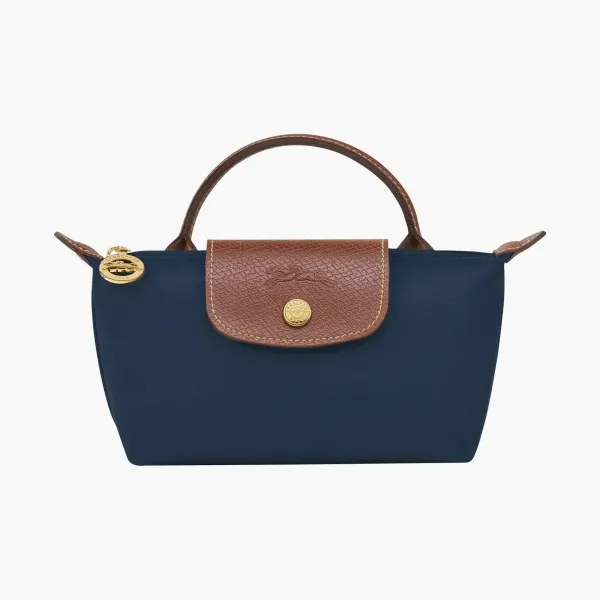 Longchamp Le Pliage Original Pouch With Handle Navy