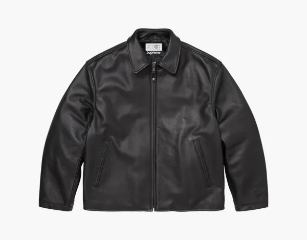 Supreme x MM6 Maison Margiela/Schott Eagle Leather Jacket Black