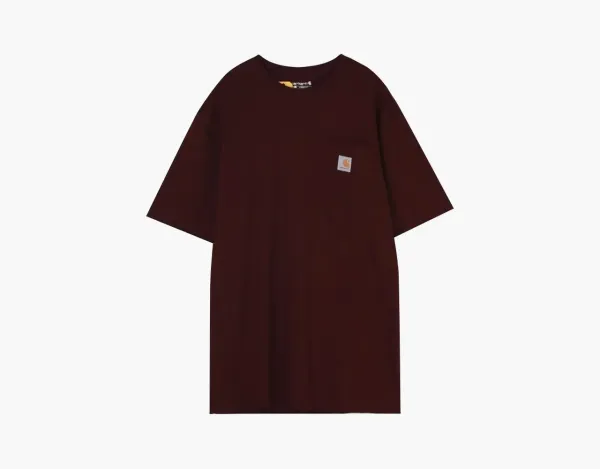 Carhartt K87 Heavyweight Pocket T-Shirt Burgundy