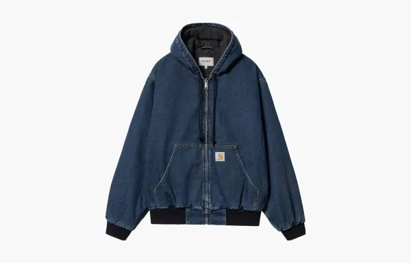 Carhartt WIP Active Jacket Hooded Blue Denim