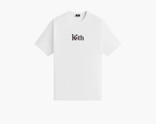 Kith For Peanuts Joe Cool Serif Tee White