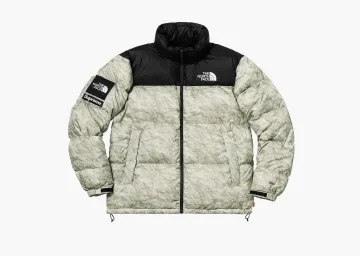 Supreme x The North Face Paper Print Nuptse Jacket Paper Print