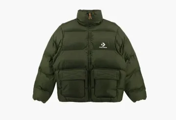 Converse Patch Pocket Puffer Jacket Green