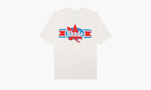 RHUDE Chevron Eagle Tee Vintage White