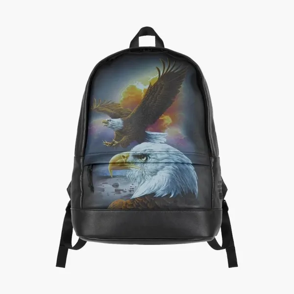 Supreme x MM6 Maison Margiela Eagle Leather Backpack Black