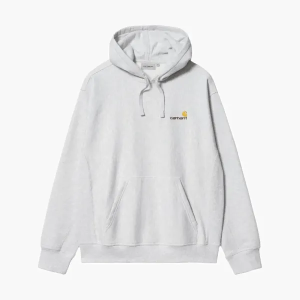 Carhartt WIP American Script Hooded Sweatshirt Grey