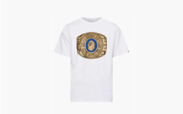 Bape Ring Tee Gold White