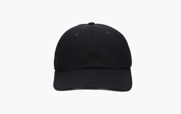 Burberry Embroidered Monoghram Gabardine Cap Black