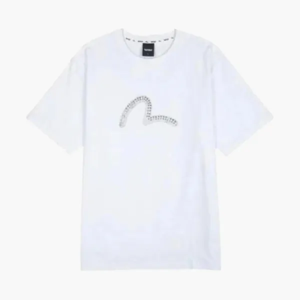 Evisu Pearl Hotfix Seagull Tee White