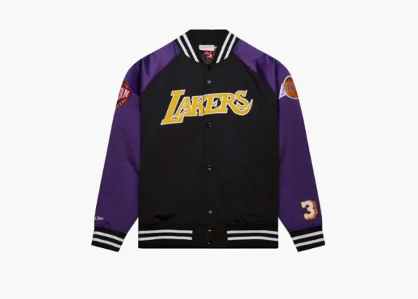 Mitchell & Ness x Los Angeles Lakers Lightweight Satin Jacket Purple