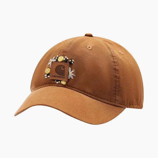 Carhartt Floral Logo Cap Brown
