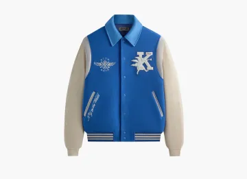 Kith Wool & Microsuede Varsity Jacket Cyclone