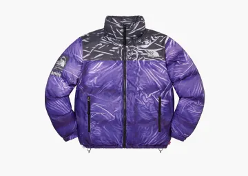 Supreme x The North Face Printed Nuptse Jacket Purple