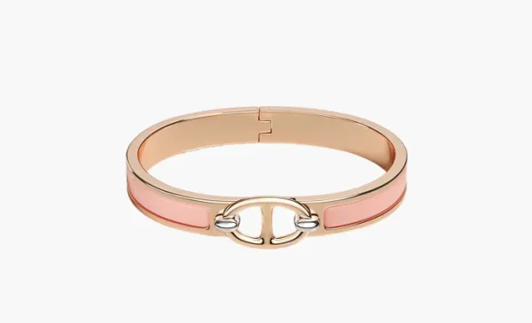 Hermes Mini Clic Chaine d'Ancre bracelet Rose Pink