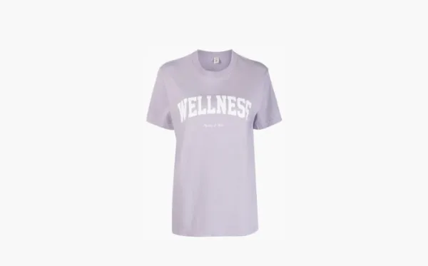 Sporty & Rich Wellness logo-print T-shirt Purple