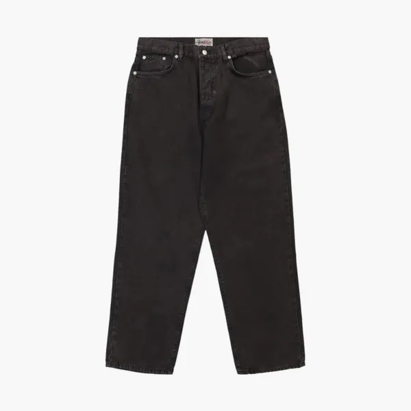 Stussy Washed Canvas Big Ol Jeans Black