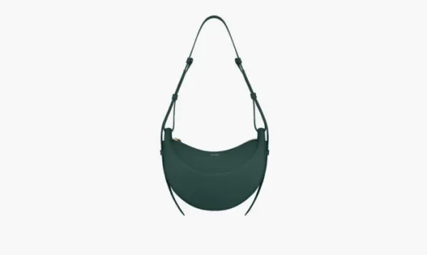 Polene Numero Dix Monochrome Green Textured Leather